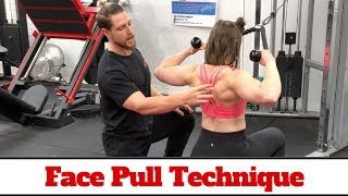 Face Pull Technique 101 Delt amp Back Hypertrophy [upl. by Thissa]