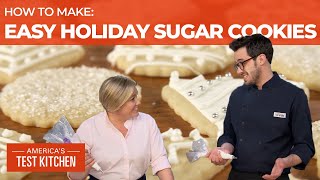 How to Make Easy Sugar Cookies with Decorations [upl. by Sulokcin688]