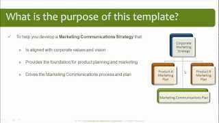 Marketing Communications Plan Template [upl. by Rezeile]