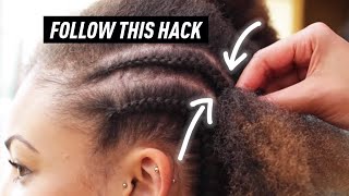 How To Cornrow Braid To Scalp FOR BEGINNERS [upl. by Okun]