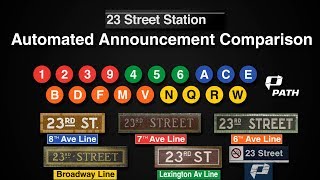 ᴴᴰ Rare NYC Subway Announcements  23 Street Station Announcement Comparison 1993 to 2019 [upl. by Libby]