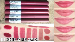 MAYBELLINE SuperStay Matte Ink Lip Crayon Lipstick Swatches amp Review  Best Drugstore Lipsticks [upl. by Jasmine]