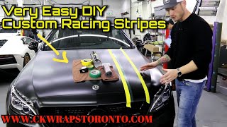 SUPER EASY DIY CUSTOM RACING STRIPES [upl. by Eugenie712]