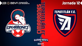 Resumen  Cimarrones 2  0 Tepatitlán FC Jornada 12  Guard1anes2020  Liga BBVA Expansión MX [upl. by Toblat]