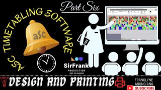 aSc Timetables Part 6  How to Change the Design Analyze and Print Timetables in aSc Timetables [upl. by Akamahs]