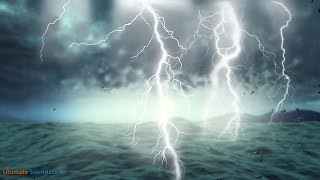 🎧 Thunderstorm at Sea with Heavy Rain  Rainstorm Sounds for Sleeping amp RelaxationUltizzz day21 [upl. by Arlinda]