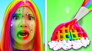 6 COOL RAINBOW CRAFTS AND LIFE HACKS  BEST BEAUTY AND GIRLY LIFE HACKS BY CRAFTY HACKS [upl. by Enetsirk953]