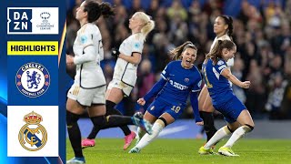 HIGHLIGHTS  Chelsea vs Real Madrid UEFA Womens Champions League 202324 Matchday 5 [upl. by Adnelg]