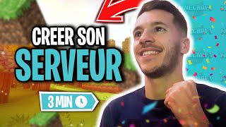 CREER son SERVEUR minecraft GRATUIT pour jouer avec ses amis [upl. by Amoreta641]