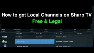 How to get Local Channels on Sharp Smart TV [upl. by Ria]