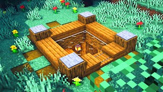 Minecraft Underground Starter House How to build a Survival Starter House Tutorial [upl. by Marler]