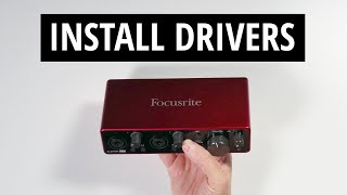 Scarlett 2i2 Setup  Driver Install and Registration [upl. by Pius]