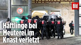 Gefängnismeuterei Polizei stürmt Knast in Thüringen  JVA Untermaßfeld [upl. by Elazaro842]