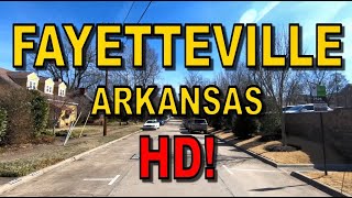 Fayetteville Arkansas in HD  Driving Tour [upl. by Kenwee14]