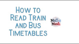 How to Read and Use Train and Bus Timetables [upl. by Jb]