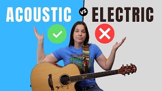 PROS amp CONS  Acoustic VS Electric Guitar For Beginners [upl. by Hgielrak]