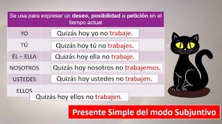 MODO SUBJUNTIVO SIMPLE [upl. by Cissej]