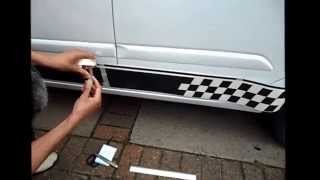 How to apply vehicle stripes  Part 2  Application method 1 [upl. by Krasnoff]