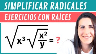 SIMPLIFICAR RAÍCES ✅ Ejercicios con Radicales [upl. by Enyalb837]