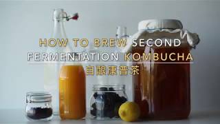 How to Brew Second Fermentation Kombucha  自酿康普茶 [upl. by Jezreel]