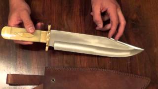 Review Custom Bowie knife from Poshland Knives [upl. by Denni]