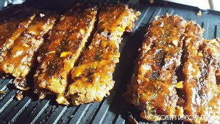 VEGAN JACKFRUIT RIBS  Connies RAWsome kitchen  SEITAN MEAT  BONUS RECIPE [upl. by Kinch]