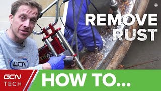 How To Remove Rust From Your Bicycle  Clean Your Bike With Household Products [upl. by Nylaj]